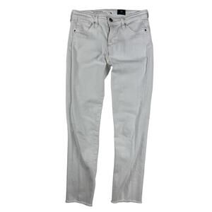AG Adriano Goldschmied The Prima Ankle Cigarette Leg Jeans White Size 24 R